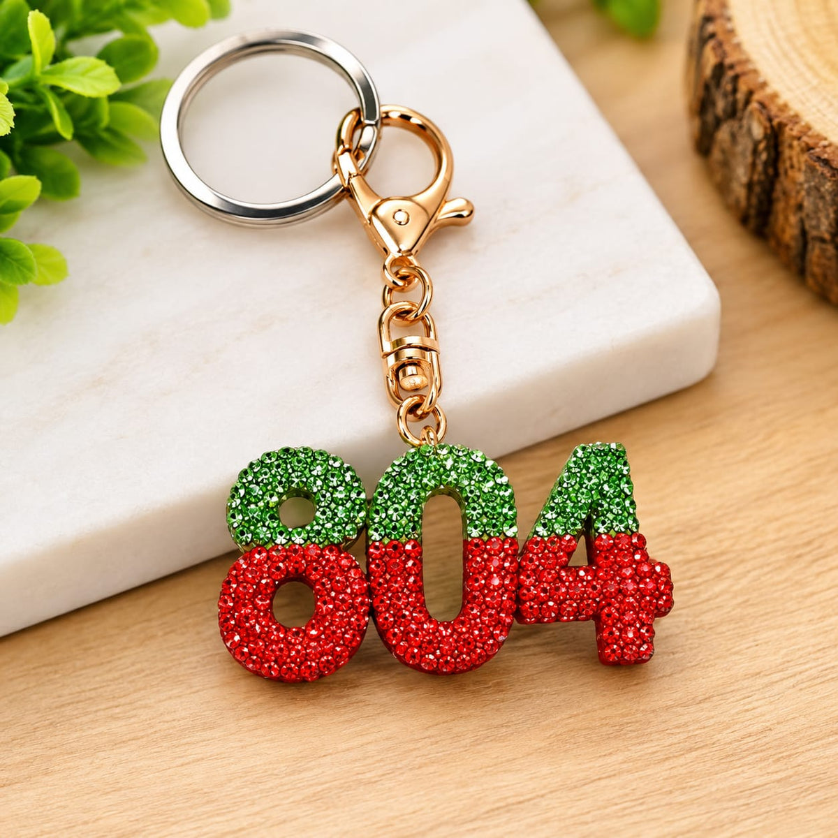804 Crystal Keychain – Premium Rhinestone Keyring
